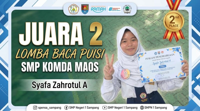 Dari Panggung Bahasa Menuju Prestasi:  “Syafa Juara 2, Faeyza Tampil Penuh Percaya Diri di Bulan Bahasa 2026”